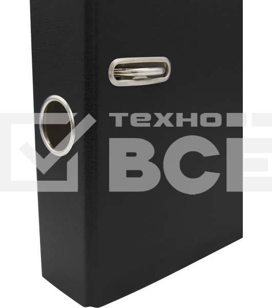 Папка-регистратор Silwerhof 2013382 A4 50мм, ПВХ/бумага черный, без окантовки, сборная (упаковка: 2шт)