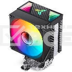 Кулер для процессора JONSBO CR-1400 V2 ARGb (180W, 4-pin PWM, 133мм, Al/Cu, 4x6мм, ARGb, 1x92мм, 38.2CFM, 33.8dBA, 2200RPM, S: 1700/1200/115X, AM4/AM5 черный), фото8