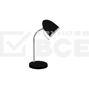 Светильник настольный Camelion KD-308 C02 черный (230V 40W E27)