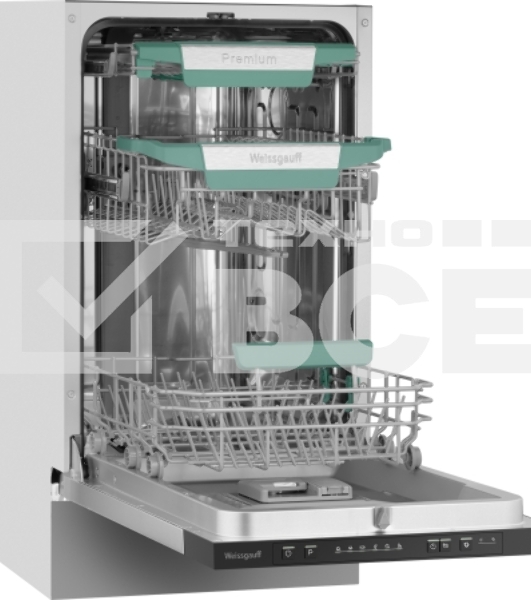 Встраиваемая посудомоечная машина Weissgauff BDW 4536 D Inverter AutoOpen Infolight