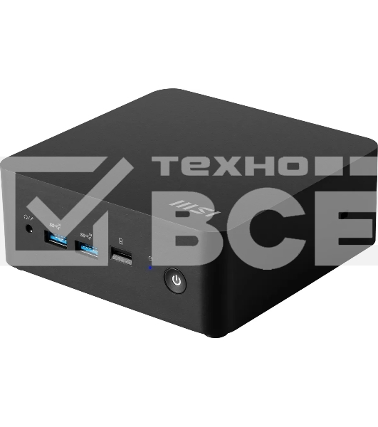 Компьютер MSI Cubi NUC 1M-095RU, черный, Intel Core 7 150U/16Gb/512Gb/IrisXE/WF6E/BT5.3/120W/AirCooling/W11P (9S6-B0B111-220)