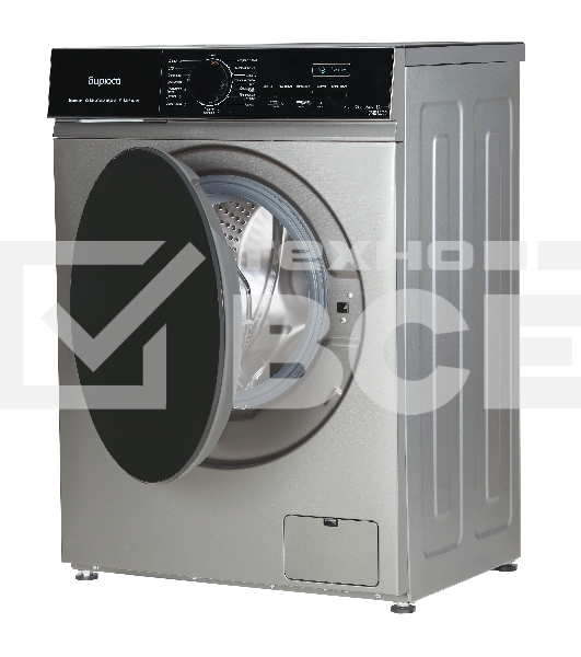 Стиральная машина Бирюса WM-SM812/03 M металлик, загрузка фронтальная 8 кг, 1200 об/мин, класс: А+++