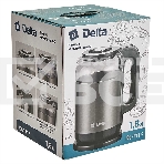 Чайник электрический DELTA DL-1115 серый, фото5