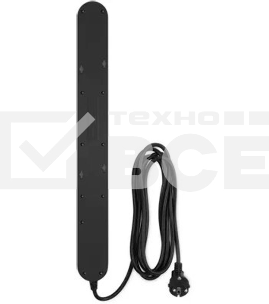 Сетевой фильтр Ippon NF-EU-3-10 3 м, 6 розеток, черный, коробка