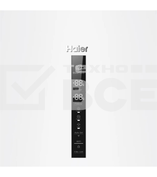 Холодильник Haier C2F637CWMVU1 белый, двухкамерный, 278/108л, морозилка снизу, No Frost