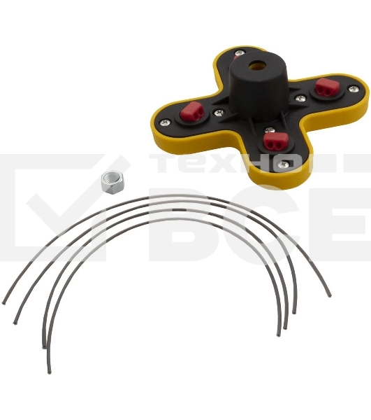 Головка триммерная универсальная гайка Denzel М10х1,25 левая 96362