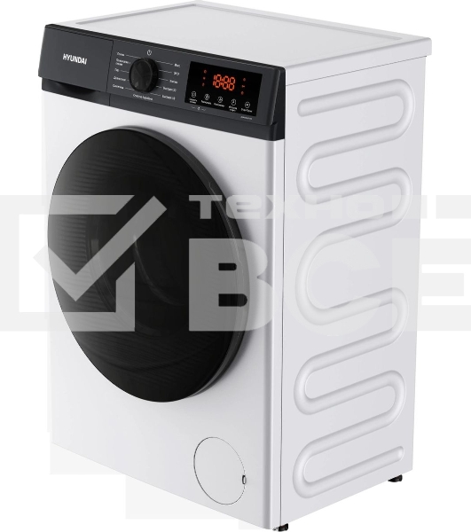 Стиральная машина Hyundai WME8215 класс: A загр.фронтальная макс.:8кг белый инвертер