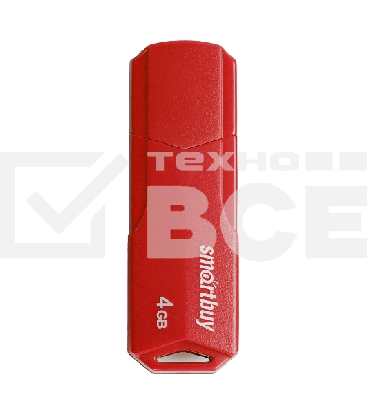 Флеш диск USB SmartBuy 4GB CLUE Red (SB4GBCLU-R)