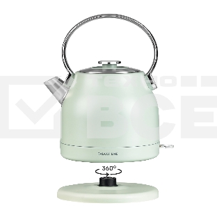 Чайник электрический Galaxy Line GL 0333, мятный, металл, 2200 Вт, 1,5 л