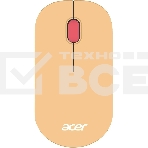 Мышь беспроводная Acer OMR205 бежевый/розовый, 1200 dpi, радиоканал, USB, кнопки - 3, фото 1