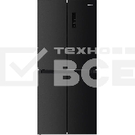 Холодильник Hotpoint HFL4 522I XBR чёрный трехкамерный 266/160 л морозилка снизу, No Frost, Side by Side, фото 1