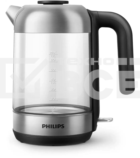 Чайник электрический Philips HD9339/80 1.7л. 2200Вт прозрачный (корпус: стекло)