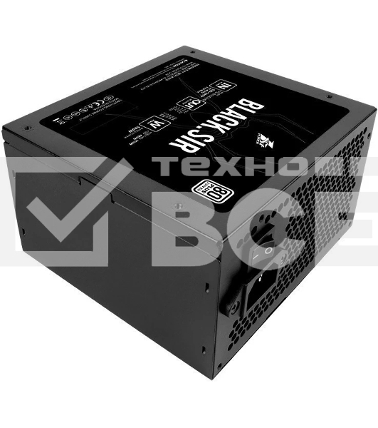 Блок питания 1STPLAYER SR-500W, 500Вт, 80 PLUS, 120мм, черный
