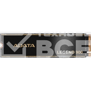 Накопитель SSD ADATA LEGEND 900, 1Tb, PCIe 4.0 x4, M.2 2280, NVMe, R/W 7000/4700, с радиатором