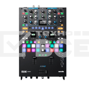 Микшерный пульт [SEVENTYXEU] Rane DJ [SEVENTY] два канала, бесконтактные фейдеры и кроссфейдер, 16 пэдов, два процессора эффектов, два микрофонных входа, два порта USB для подключения ПК либо контроллеров Rane Twelve, ПО Serato DVS Vinyl