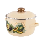Кастрюля Appetite 1MC161P Avocado с крышкой, сферическая эмалированная 2 л, фото3