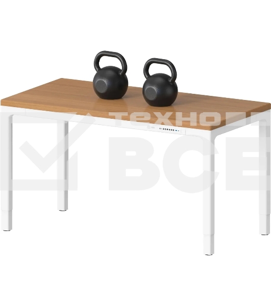 Стол для компьютера Cactus CS-ET-WWD столешница МДФ, белый дуб молочный каркас белый