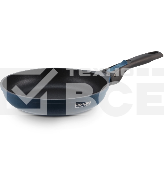 Сковорода Rondell Del mar RDA-1847 круглая 24 см покрытие: Xylan Plus ручка съемная (без крышки) синий