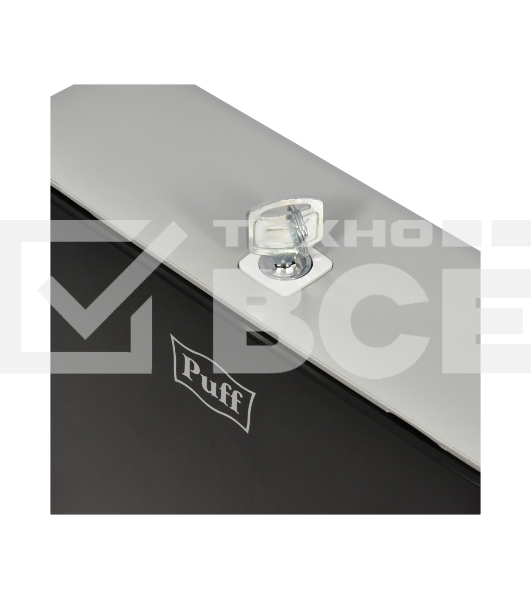 Диспенсер бумажных полотенец Puff-5145Bl черный, с замком, ABS-пластик