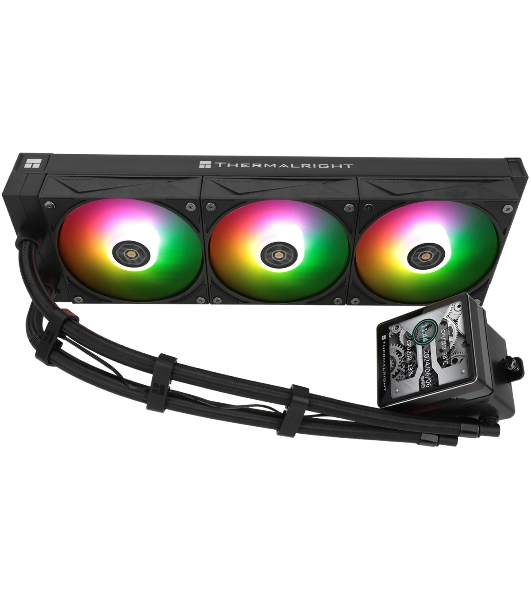 Система жидкостного охлаждения Thermalright Grand Vision 360 ARGB Soc-AM5/AM4/1151/1200/2066/2011/1700 черный 4-pin 29.6dB Al LCD Ret (G-VISION-360-BL-ARGB)