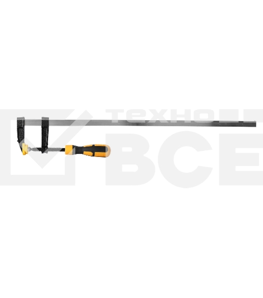 Струбцина F-образная Deli DL111280 800x120 мм, макс. усилие зажима 2000N, резьба 12мм