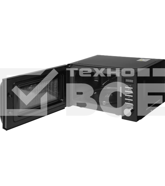 Микроволновая печь Haier HMB-DG208BA черный, 20 л, 800 Вт, переключатели - кнопки, поворотный механизм