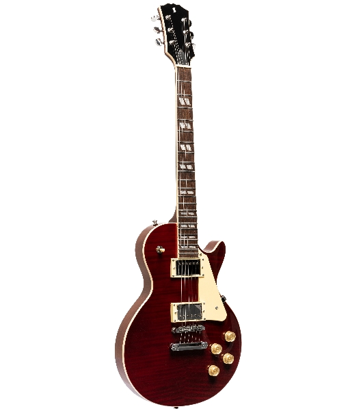 Электрогитара STAGG SEL-DLX W RED 6-ти струнная, цвет Wine Red