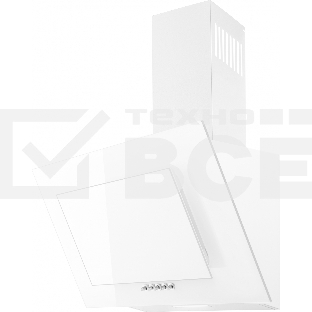 Вытяжка наклонная Weissgauff Zaurak 60 PB белый, 60 см, 900 куб. м/ч, 65 дБ