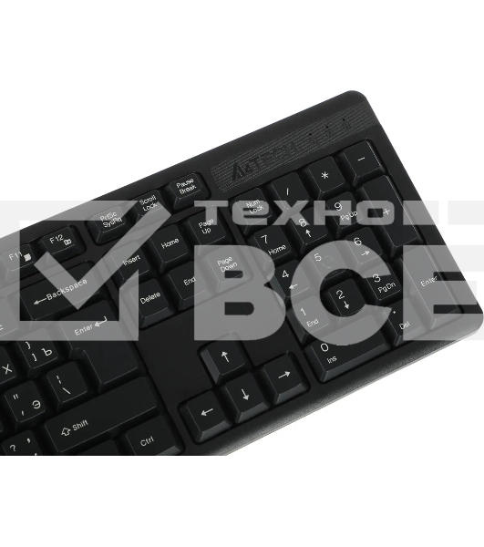 Клавиатура A4Tech KR-3 проводная, USB, черный