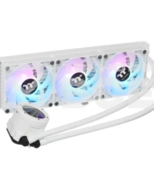 Система водяного охлаждения Thermaltake TH360 V2 Ultra Snow ARGb Soc-AM5/AM4/1200/1700/1851 белый 4-pin 25.8dB Al+Cu LCD Ret (CL-W405-PL12SW-A)