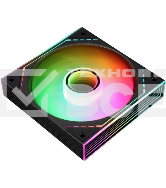 Кулер для корпуса Thermalright TL-M12-S (120x124x25mm, 4-pin PWM, ARGB, 47.6CFM, 23.2dBA, 1500RPM, Black)