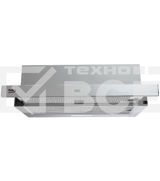 Вытяжка телескопическая Beko BHNT613R4CX серебристый, 60 см, 320 куб. м/ч, 61 дБ