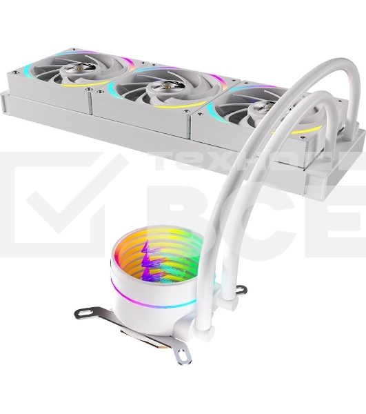 Система водяного охлаждения Formula Oasis L360 ARGB белый 120мм алюминий+медь 2000rpm 27db 4-pin 360W