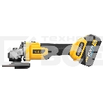 Угловая шлифовальная машина аккумуляторная Deli DC601 (2АКБ*4А·ч + ЗУ, 20В, 115мм, М14, 3500/6000/8500об/мин, сумка), фото2