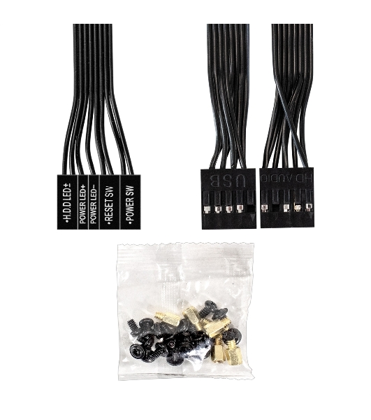 Компьютерный корпус Minitower ExeGate BAA-408U-AA500 (mATX, БП AA500 с вент. 8см, 2хUSB/1хUSB 3.0, HD Audio, черный)