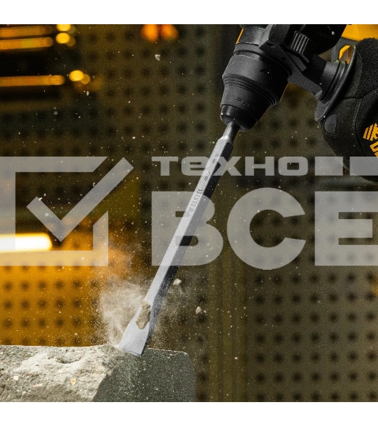 Зубило Denzel 14 х 20 х 250 мм, 40Cr, SDS PLUS