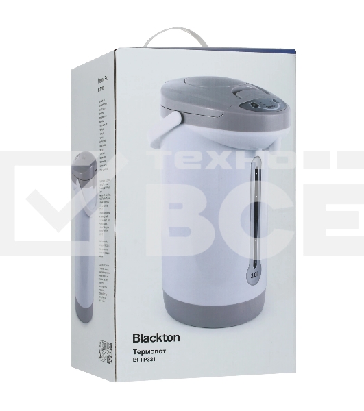 Термопот Blackton Bt TP331 белый/серый Общий объем 3л, Автоматическое поддержание температуры