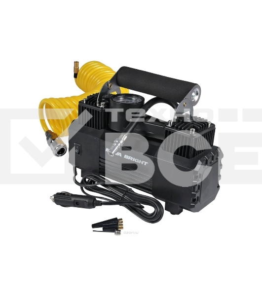 Компрессор Nova Bright АК-65 металлический корпус, LED-фонарь, пластик.кейс 47160