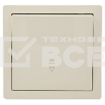 Выключатель LEZARD 752-0300-105 проходной 1-кл. ОП LETO крем, фото 1