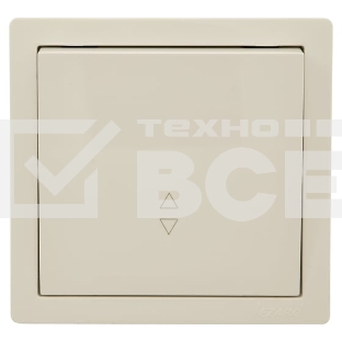 Выключатель LEZARD 752-0300-105 проходной 1-кл. ОП LETO крем