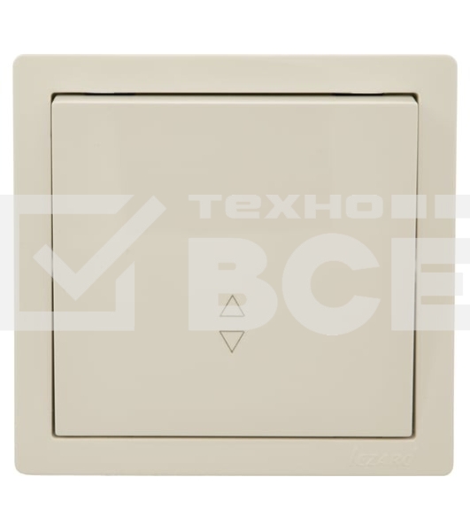 Выключатель LEZARD 752-0300-105 проходной 1-кл. ОП LETO крем