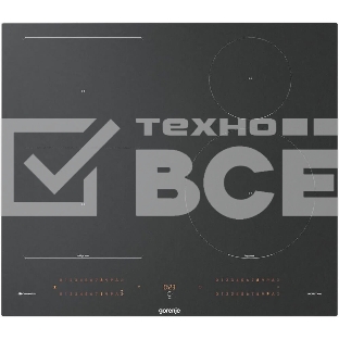 Варочная панель Gorenje, 60 см, индукция, 4 зоны нагрева, слайдерное управление, таймер, функция Bridge, функция PowerBoost, автопрограммы, автоопределение посуды, StableHeat, Wi-Fi, защита от детей, черный