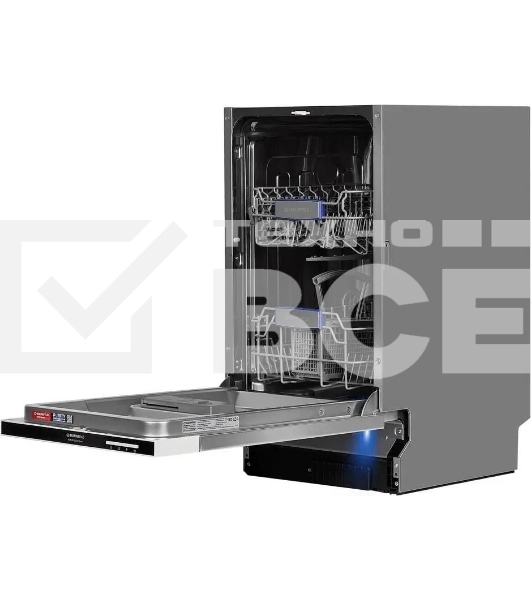 Встраиваемая посудомоечная машина Maunfeld MLP-082D Light Beam, серебристый, 44.8 см, 9 компл., 49 дБ, класс A++