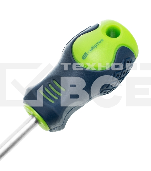 Отвертка Сибртех PH2 х 38 мм, CrV, двухкомпонентная рукоятка