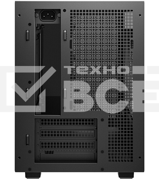 Корпус DeepCool CH260 Wood, Micro-Tower, чёрный