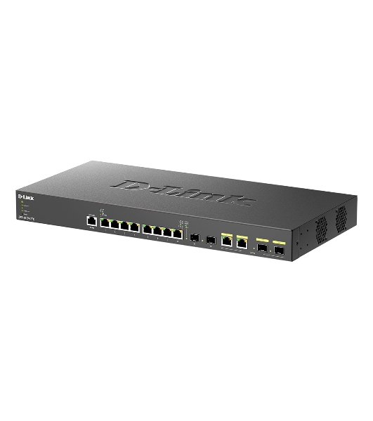 Коммутатор D-Link DXS-1210-12TC/B1A, 8×10 Гбит/с + 2×10 Гбит/с SFP+ + 2×10 Гбит/с Combo, управляемый