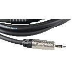 Кабель аудио FORCE FLC-19/31/8' TRS mini Jack - 2xXLR, высококачественный стерео, используется для подключения смартфонов к микшерам и аудио интерфейсам, диаметр 6 мм, профессиональные металлические разъемы, длина 3 м, фото4