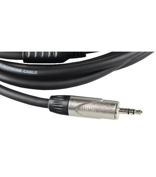 Кабель аудио FORCE FLC-19/31/8' TRS mini Jack - 2xXLR, высококачественный стерео, используется для подключения смартфонов к микшерам и аудио интерфейсам, диаметр 6 мм, профессиональные металлические разъемы, длина 3 м