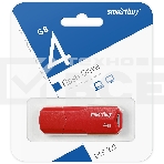 Флеш диск USB SmartBuy 4GB CLUE Red (SB4GBCLU-R), фото3