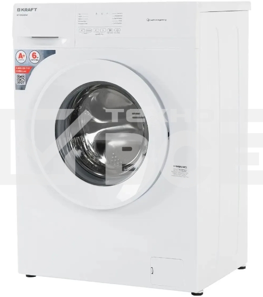 Стиральная машина Kraft KF-ED6206W белый, загрузка фронтальная 6 кг, 1000 об/мин., класс: А+